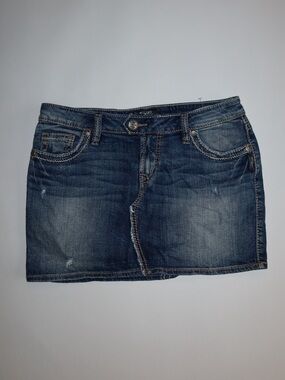 Silver Jeans Co. Suki Y2K Denim Mini Skirt – W27